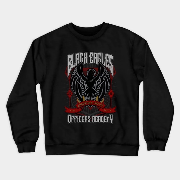 Black Eagles Crest Crewneck Sweatshirt by ursulalopez